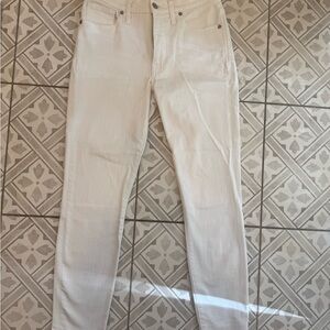 Women's Madewell White Skinny Jeans